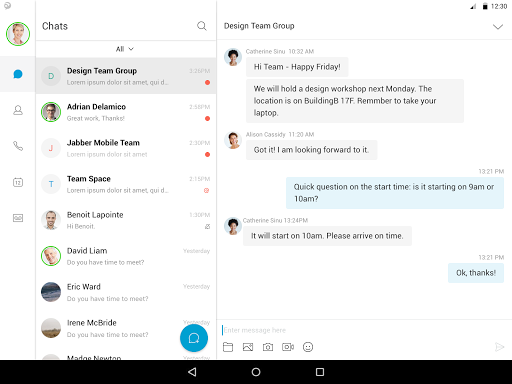 Cisco Jabber - Image screenshot of android app