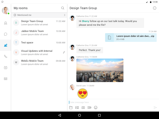 Cisco Jabber - عکس برنامه موبایلی اندروید