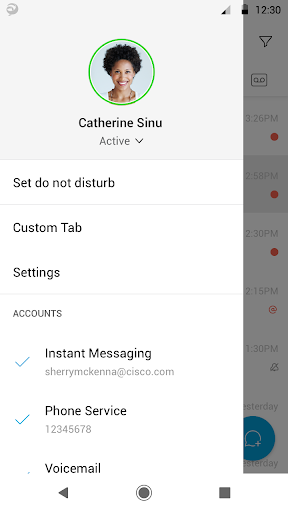 Cisco Jabber - عکس برنامه موبایلی اندروید