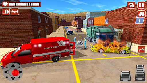 City Ambulance Rescue Driver-Emergency Rescue Game - Image screenshot of android app