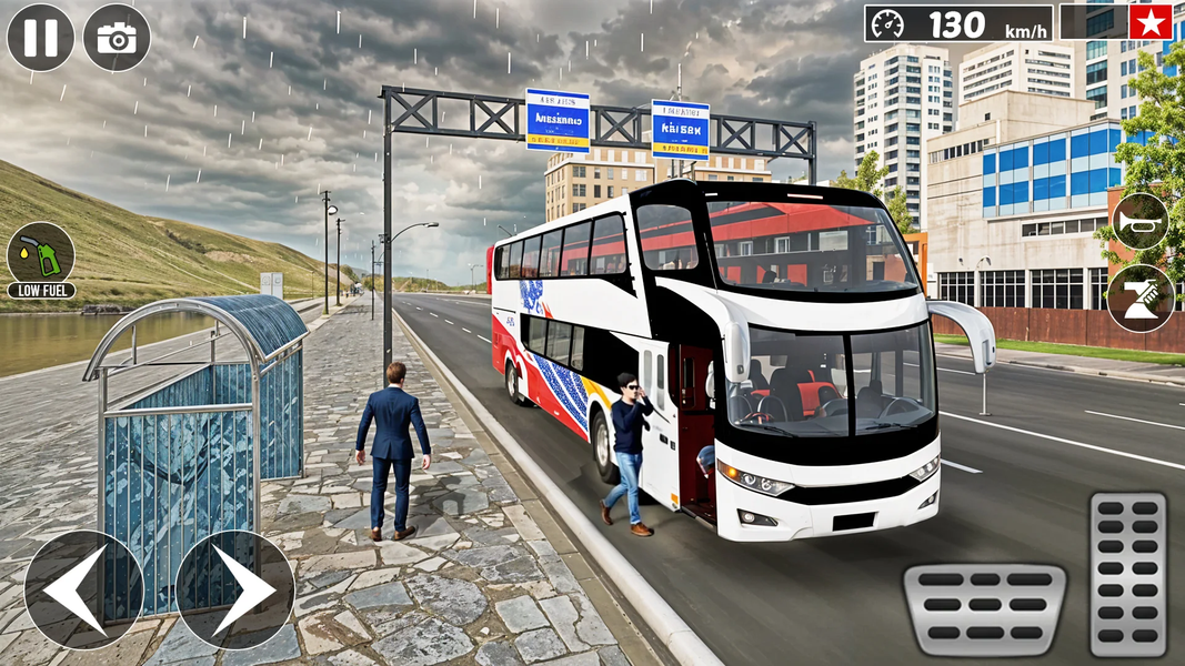 Coach Bus Sim: Bus Games - Gameplay image of android game