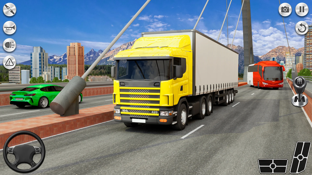 US Car Transport Truck Games - Gameplay image of android game