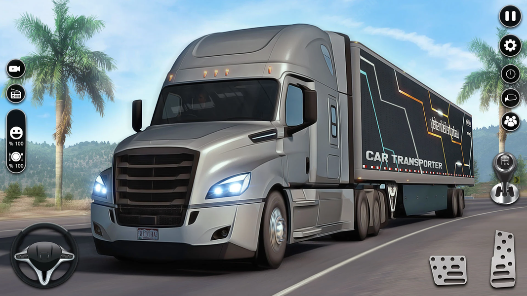 US Car Transport Truck Games - Gameplay image of android game