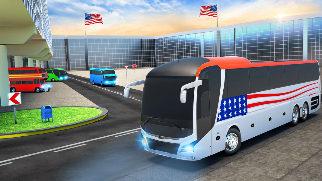 Coach Bus Simulator Bus Games - Gameplay image of android game