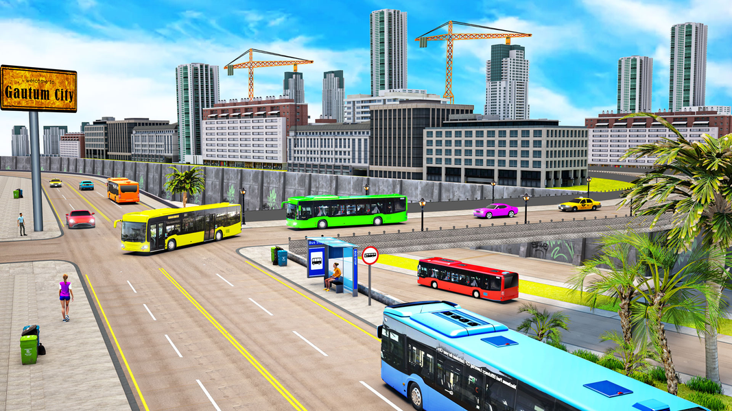Coach Bus Simulator Bus Games - Gameplay image of android game