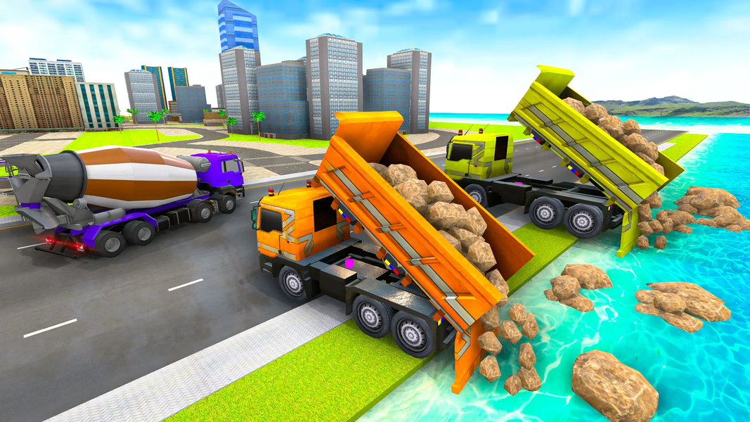 City Construction: Crane Truck - Gameplay image of android game