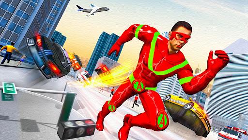 Flying Robot Games: Super Hero - Gameplay image of android game