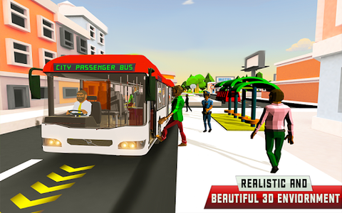 City Driving Coach Passenger Bus Simulator 3D - Image screenshot of android app