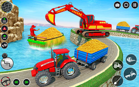 Big Tractor Farming Simulator - عکس بازی موبایلی اندروید