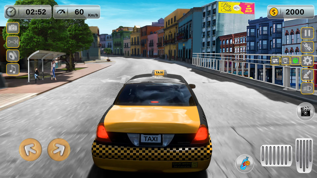City Taxi Auto Racer Taxi Game - Gameplay image of android game