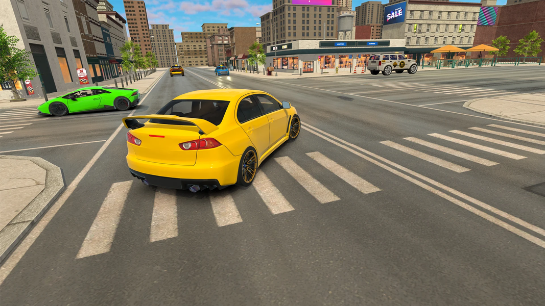 City Taxi Auto Racer Taxi Game - Gameplay image of android game