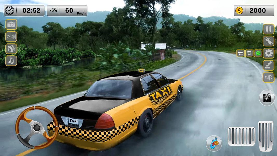 City Taxi Auto Racer Taxi Game - Gameplay image of android game