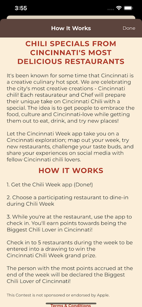 Cincinnati Chili Week - عکس برنامه موبایلی اندروید