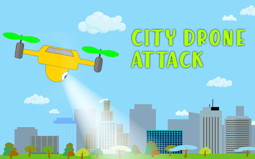 City Drone Attack-Rescue Mission & Flight Game - Image screenshot of android app