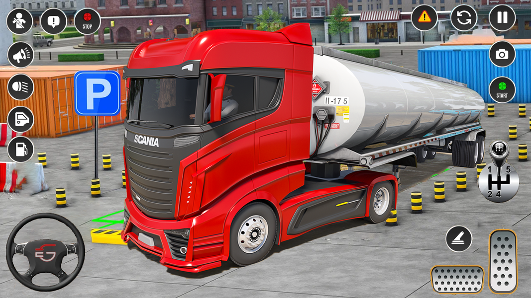 Oil Tanker Truck Parking Game - Gameplay image of android game