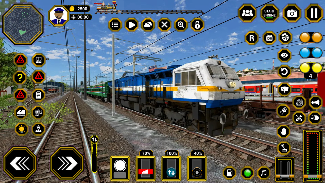 Railway Train Game Simulator - Gameplay image of android game