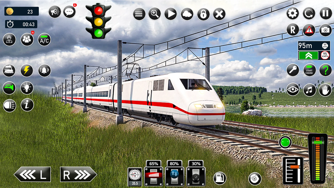 Railway Train Game Simulator - Gameplay image of android game