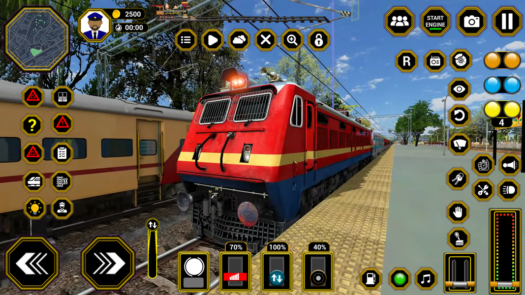 Railway Train Game Simulator - Gameplay image of android game