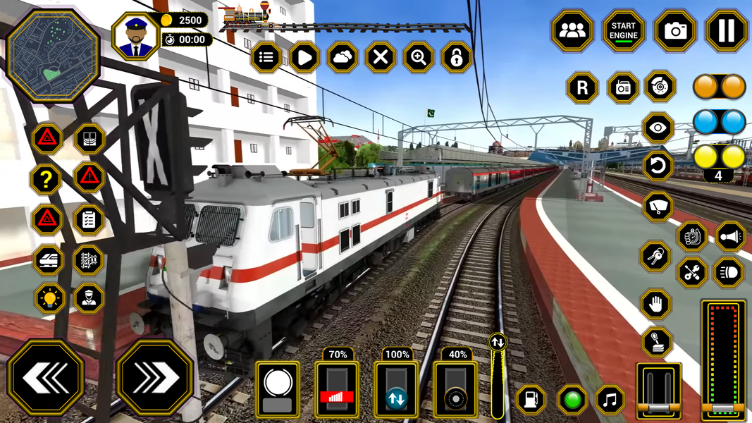 Railway Train Game Simulator - Gameplay image of android game
