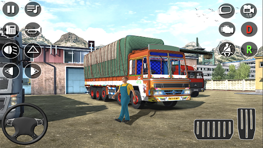 Indian Cargo Truck Wala Game - Gameplay image of android game