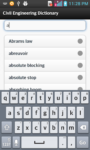 Civil Engineering Dictionary - Image screenshot of android app