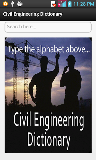 Civil Engineering Dictionary - Image screenshot of android app