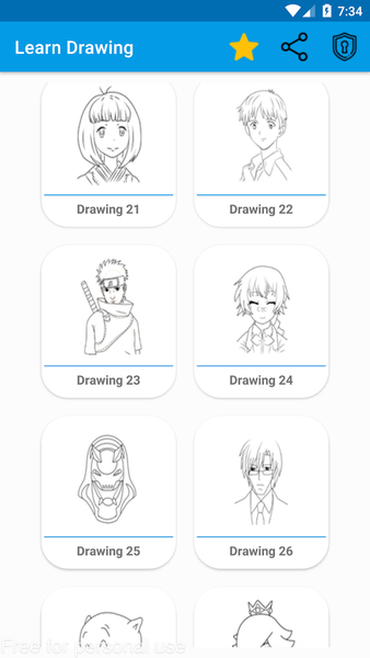 How To Draw - Learn Drawing - Image screenshot of android app