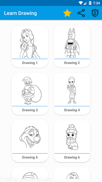 How To Draw - Learn Drawing - Image screenshot of android app