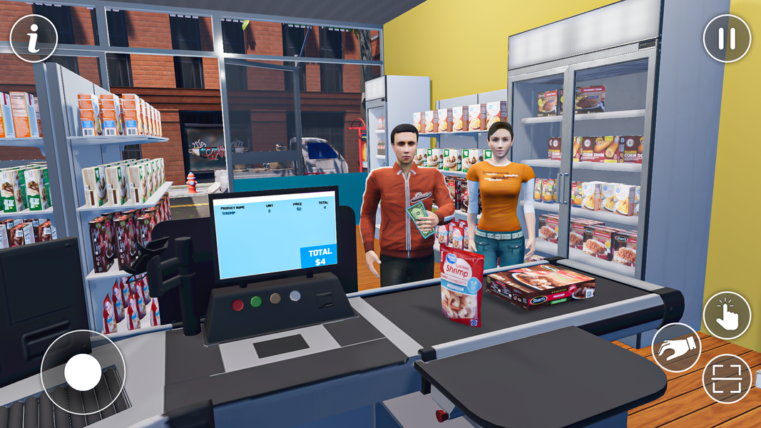 Supermarket Cashier Games 3D - Gameplay image of android game