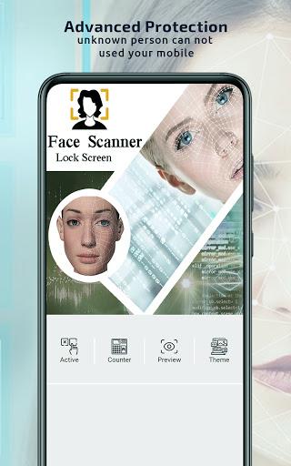 Face Scanner Screen Lock Prank - Image screenshot of android app