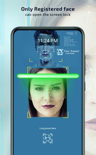 Face Scanner Screen Lock Prank - Image screenshot of android app