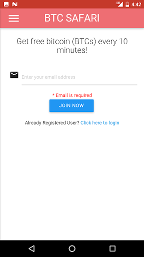 BTC SAFARI - Free Bitcoin - Image screenshot of android app