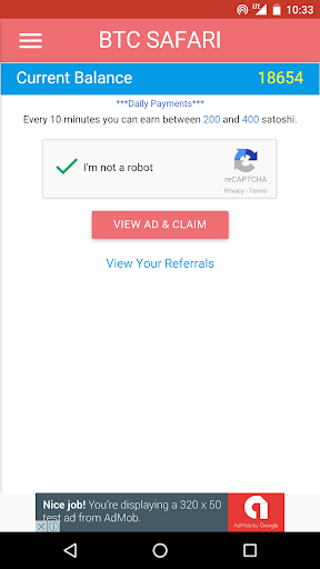 BTC SAFARI - Free Bitcoin - Image screenshot of android app