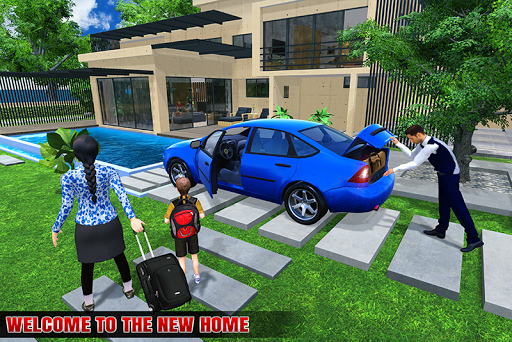 Virtual Rent Home Happy Family - Gameplay image of android game
