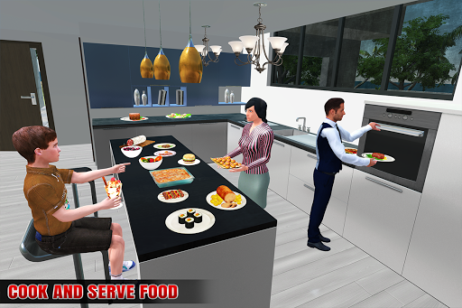 Virtual Rent Home Happy Family - عکس بازی موبایلی اندروید
