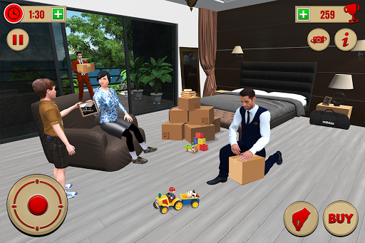 Virtual Rent Home Happy Family - عکس بازی موبایلی اندروید