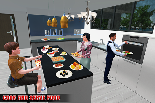 Virtual Rent Home Happy Family - عکس بازی موبایلی اندروید