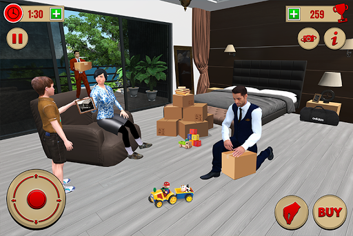 Virtual Rent Home Happy Family - عکس بازی موبایلی اندروید