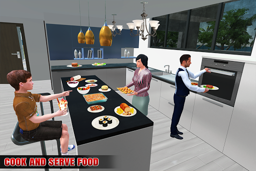 Virtual Rent Home Happy Family - عکس بازی موبایلی اندروید