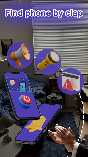 Clap to Find My Phone - عکس برنامه موبایلی اندروید