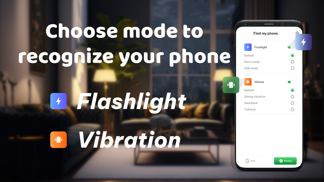 Find My Phone By Clap, Whistle - Image screenshot of android app