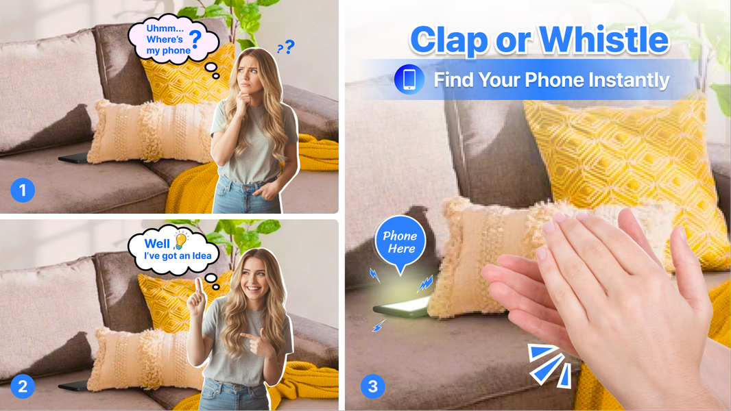 Clap Find Phone, Find my Phone - Image screenshot of android app