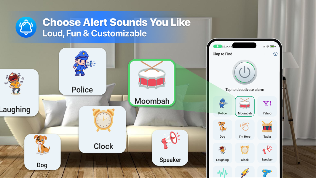 Clap Find Phone, Find my Phone - Image screenshot of android app