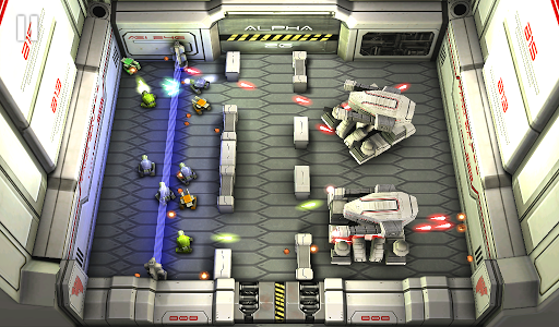 Tank Hero: Laser Wars - Gameplay image of android game