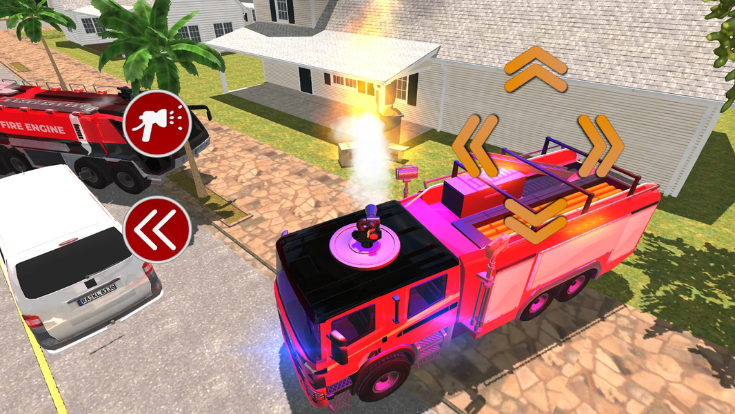 Fire Truck Simulator 2025 - عکس بازی موبایلی اندروید