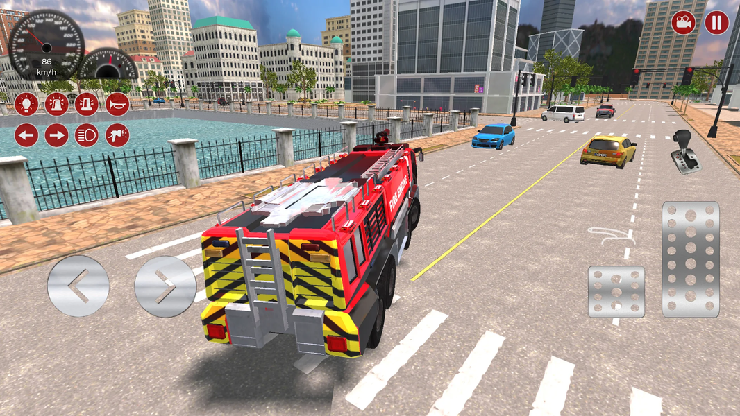 Fire Truck Simulator 2025 - عکس بازی موبایلی اندروید