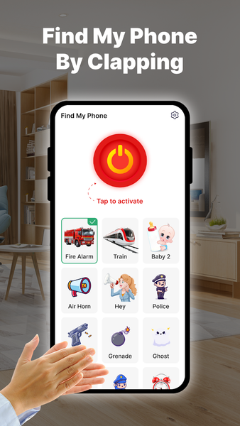 Clap to Find My Phone - عکس برنامه موبایلی اندروید