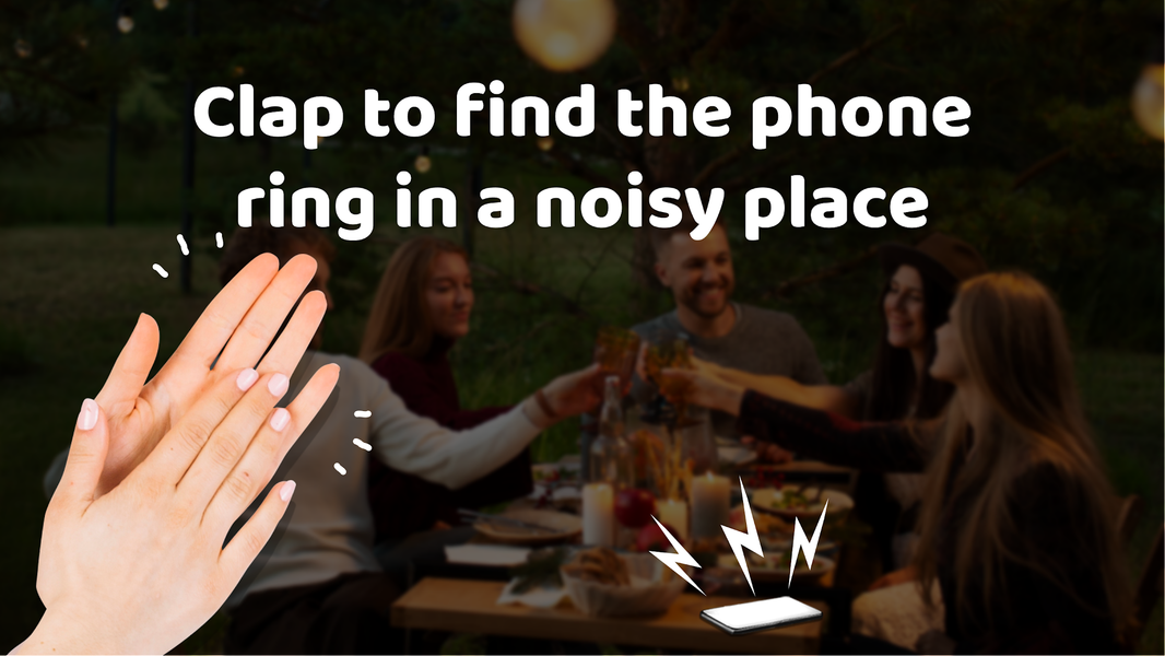 Find My Phone By Clap, Whistle - Image screenshot of android app