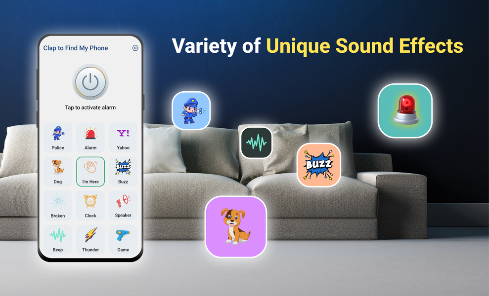 Clap to Find: My Phone Finder - عکس برنامه موبایلی اندروید