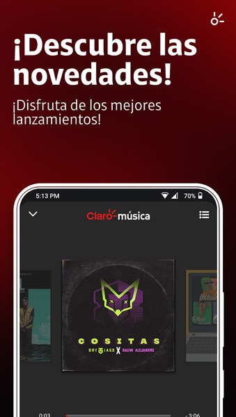 Claro música - Image screenshot of android app
